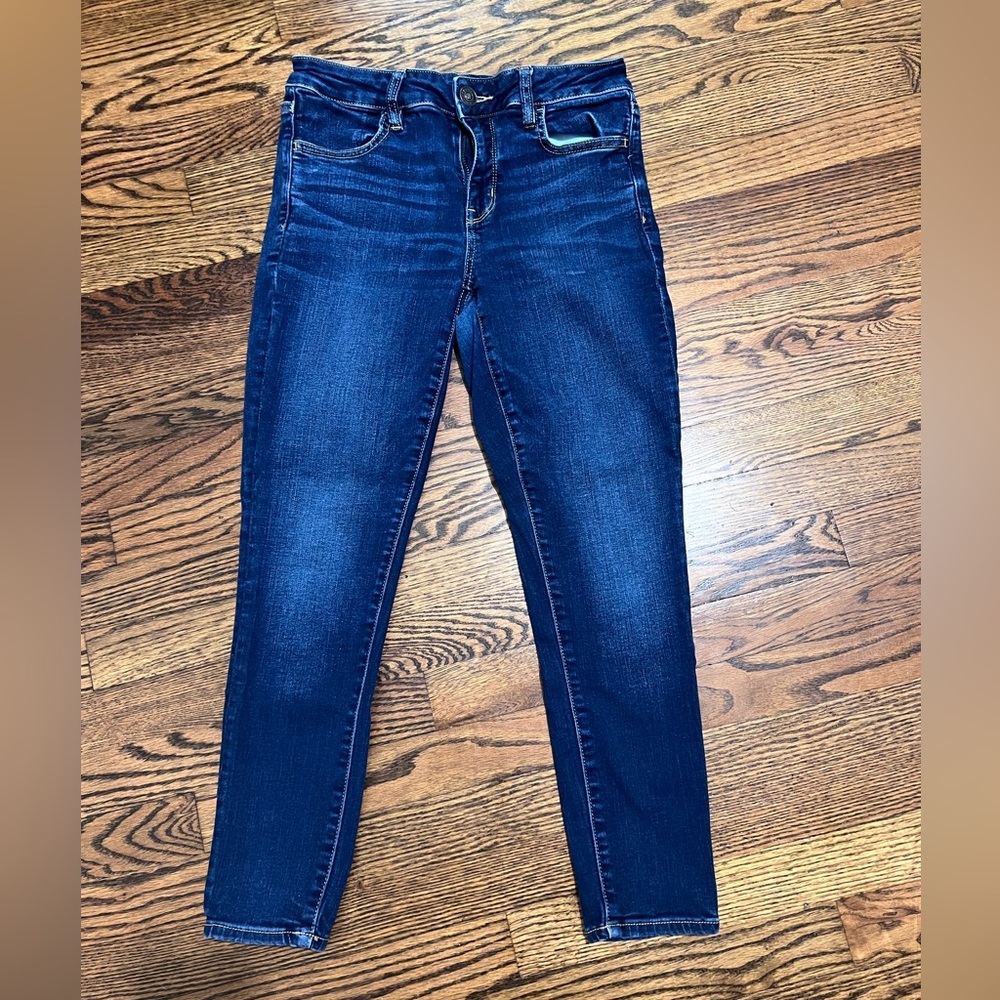 American Eagle Outfitters Blue Skinny Jeans Next Level Stretch